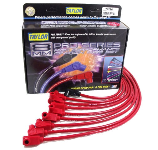 Taylor Cable Products 74226 8mm Spiro-Pro custom 8 cyl red