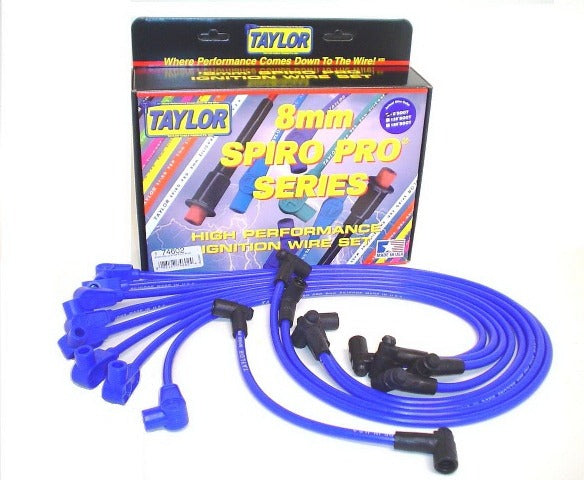 Taylor Cable Products 74602 8mm Spiro-Pro custom 8 cyl blue