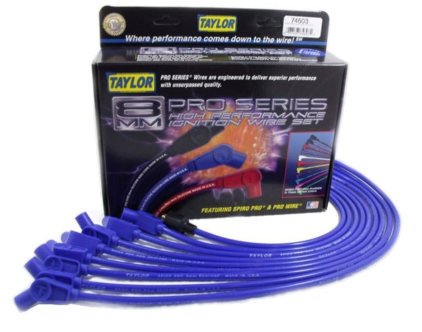 Taylor Cable Products 74603 8mm Spiro-Pro custom 8 cyl blue