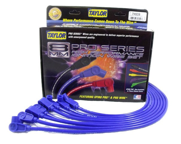Taylor Cable Products 74609 8mm Spiro-Pro custom 8 cyl blue