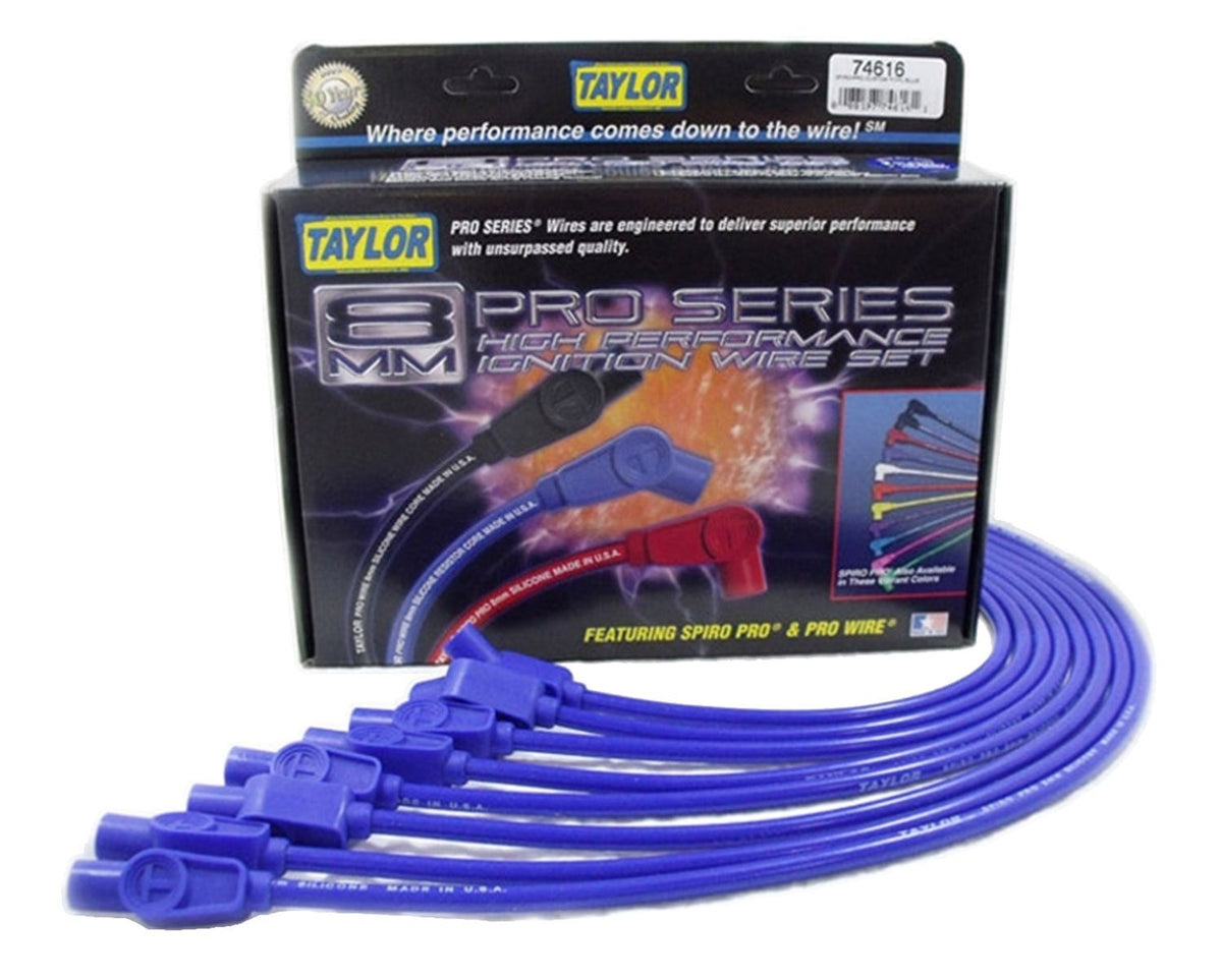 Taylor Cable Products 74616 8mm Spiro-Pro custom 8 cyl blue