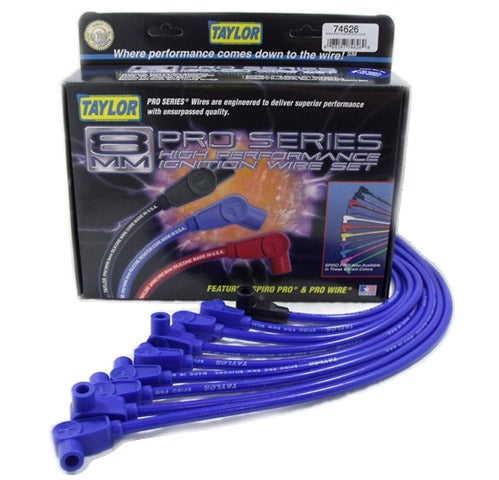 Taylor Cable Products 74626 8mm Spiro-Pro custom 8 cyl blue