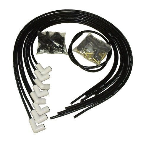 Taylor Cable Products 75051 8mm Spiro Pro Ceramic Boot Universal Wire Set 90deg. Black