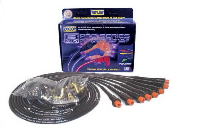 Taylor Cable Products 75089 8mm Spiro-Pro 8 cyl univ Hemi black