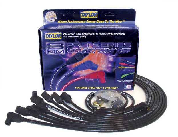 Taylor Cable Products 76027 8mm race fit Spiro-Pro black