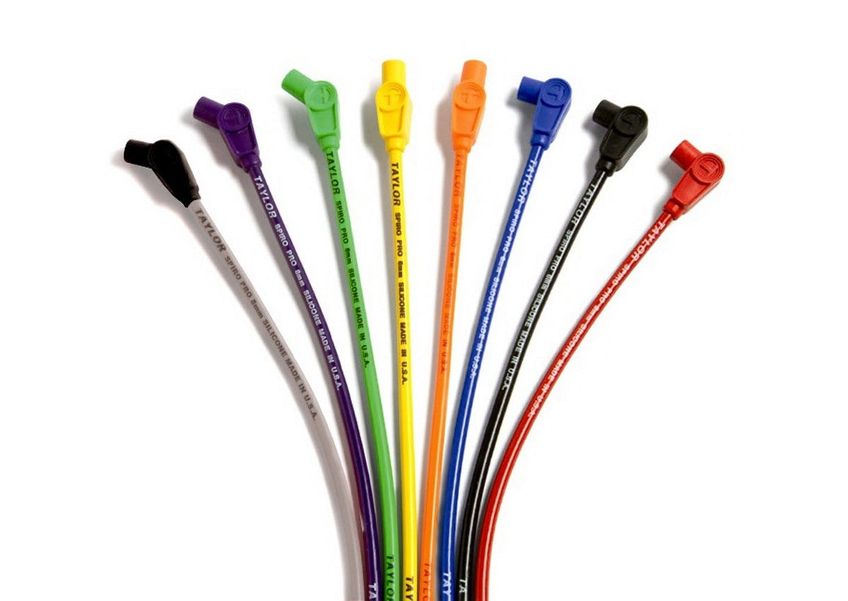 Taylor Cable Products 76201 8mm race fit Spiro-Pro red