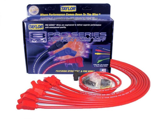 Taylor Cable Products 76232 8mm race fit Spiro-Pro red