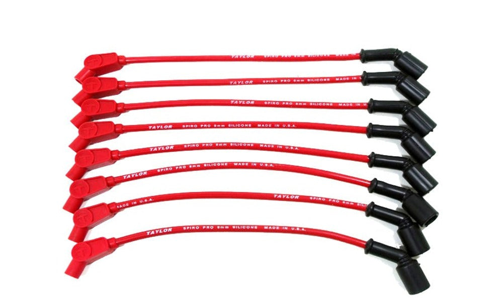 Taylor Cable Products 76246 8mm race fit Spiro-Pro 11in 135 red