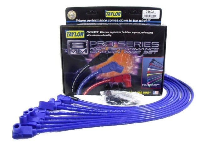 Taylor Cable Products 76602 8mm race fit Spiro-Pro blue