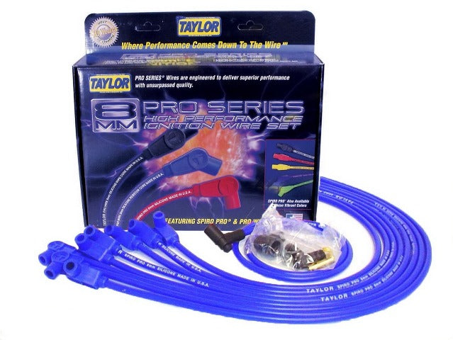 Taylor Cable Products 76628 8mm race fit Spiro-Pro blue