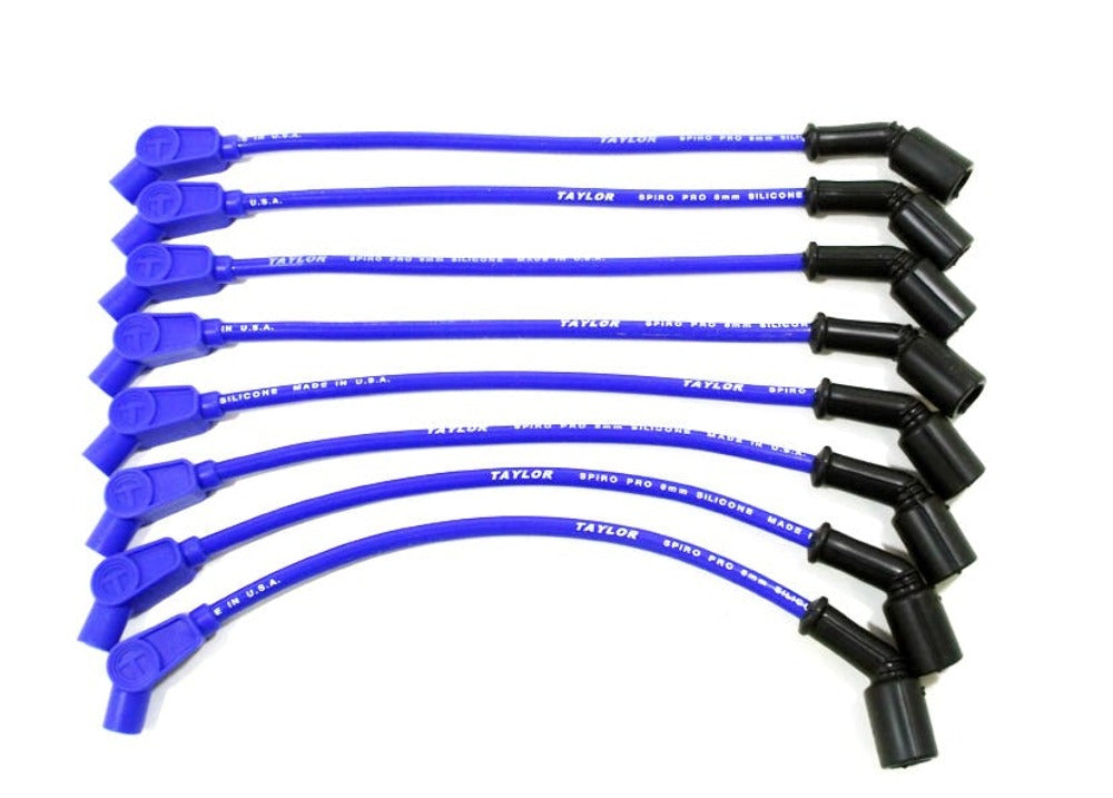 Taylor Cable Products 76646 8mm race fit Spiro-Pro 11in 135 blue