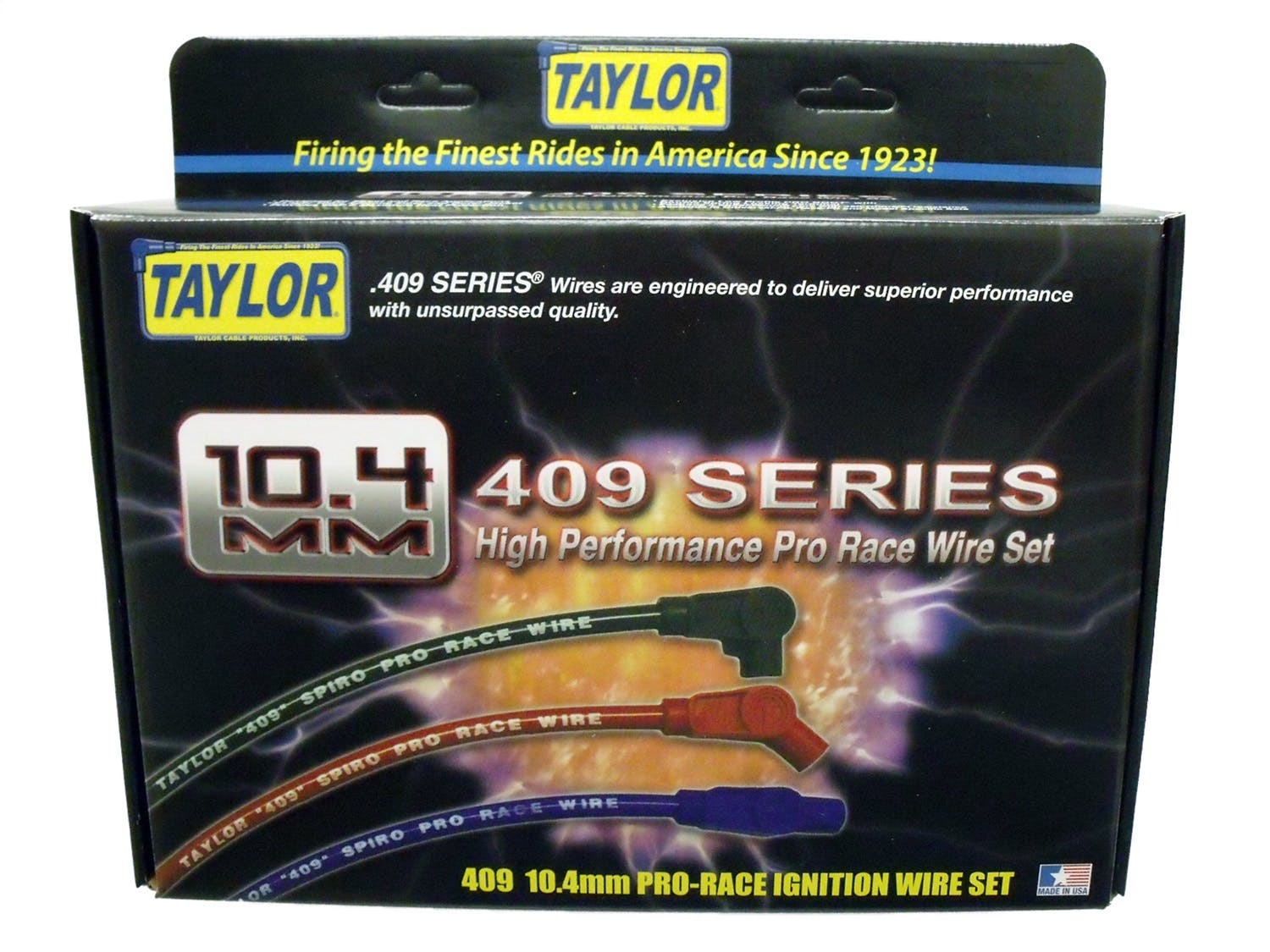 Taylor Cable Products 79058 409 Spiro-Pro race fit black