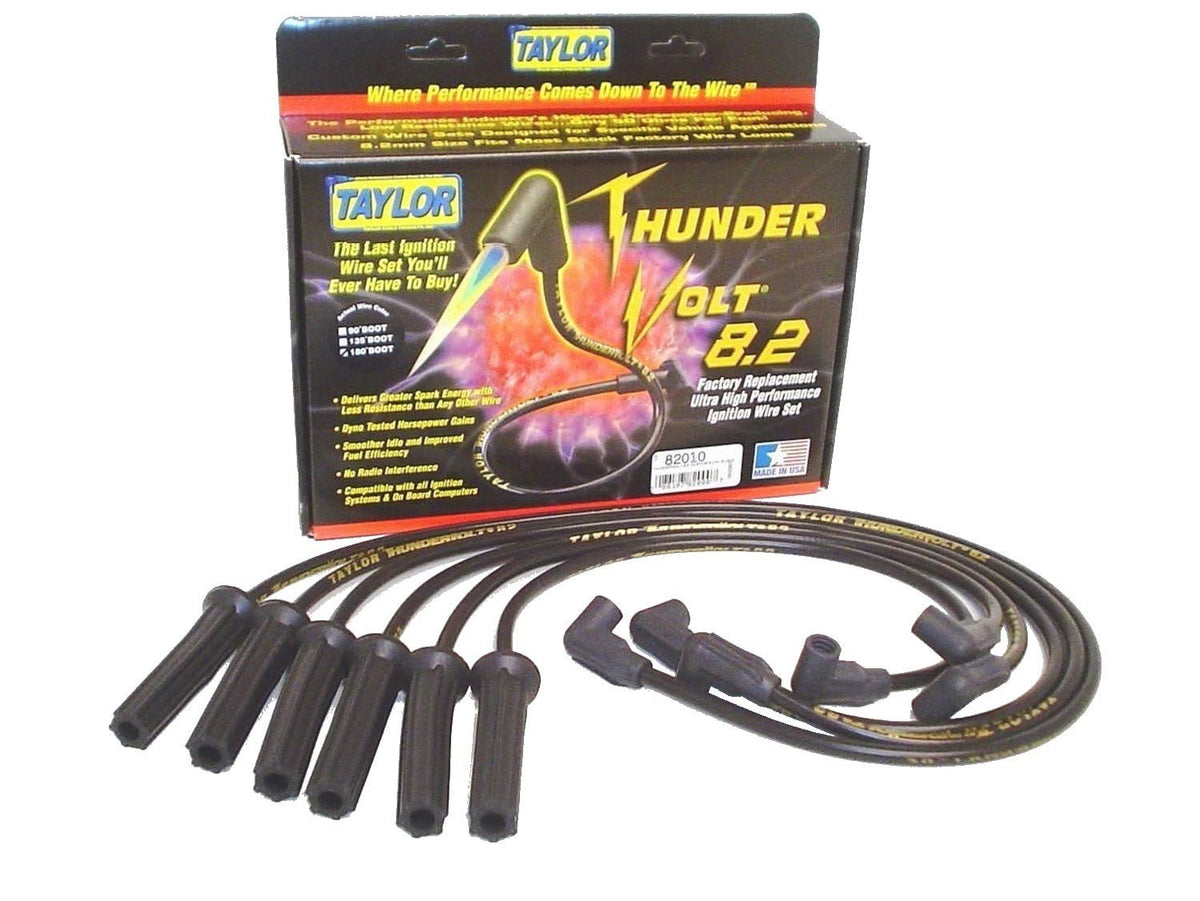 Taylor Cable Products 82010 Thundervolt 8.2 custom 6 cyl black