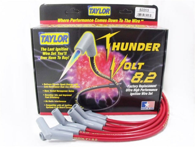 Taylor Cable Products 82203 Thundervolt 8.2 custom 6 cyl red