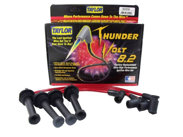 Taylor Cable Products 82209 Thundervolt 8.2 custom 4 cyl red