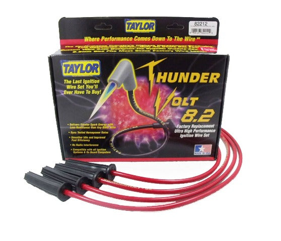 Taylor Cable Products 82212 Thundervolt 8.2 custom 4 cyl red