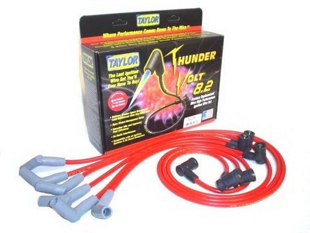 Taylor Cable Products 82236 Thundervolt 8.2 custom 6 cyl red