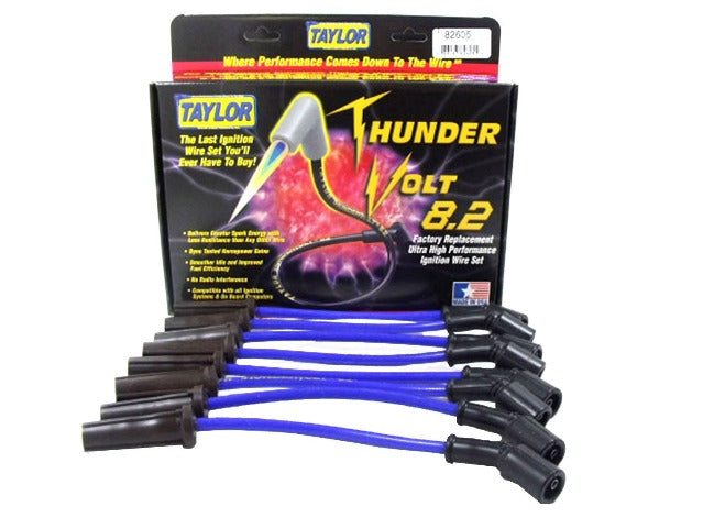 Taylor Cable Products 82605 Thundervolt 8.2 custom 8 cyl blue