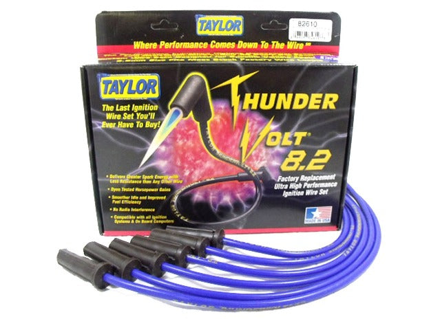 Taylor Cable Products 82610 Thundervolt 8.2 custom 6 cyl blue