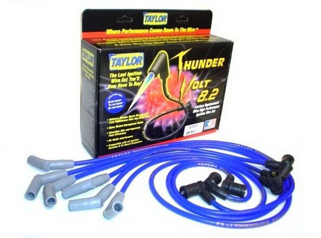 Taylor Cable Products 82636 Thundervolt 8.2 custom 6 cyl blue