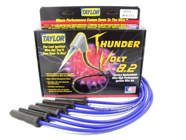 Taylor Cable Products 82648 Thundervolt 8.2 custom 6 cyl blue