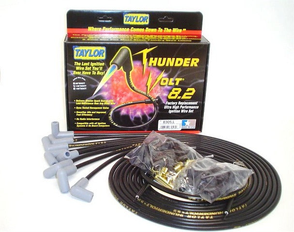 Taylor Cable Products 83051 Thundervolt 8.2 univ 8 cyl 90 black