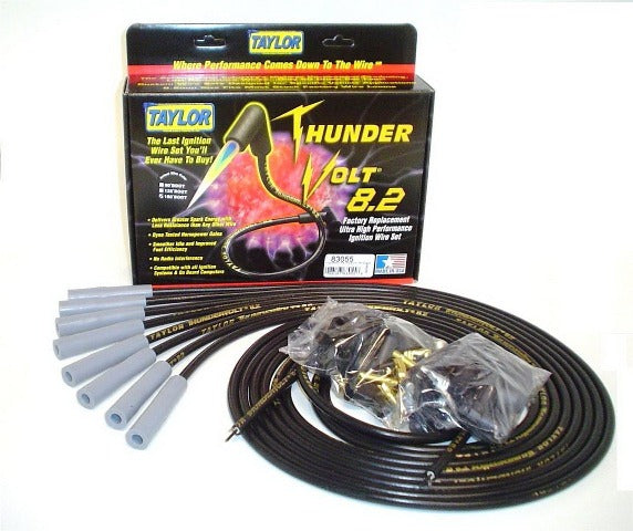 Taylor Cable Products 83055 Thundervolt 8.2 univ 8 cyl 180 black