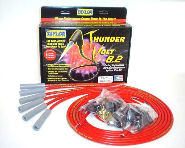 Taylor Cable Products 83245 Thundervolt 8.2 univ 6 cyl 180 red