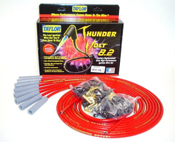 Taylor Cable Products 83255 Thundervolt 8.2 univ 8 cyl 180 red