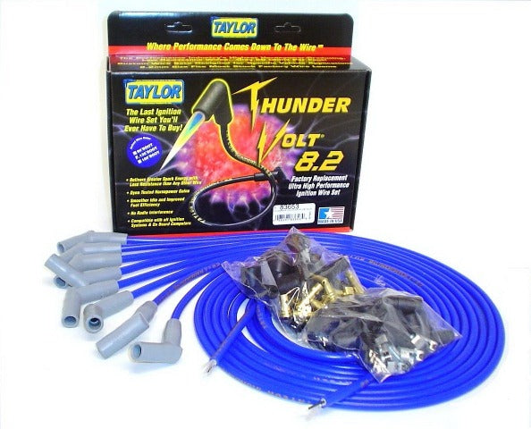 Taylor Cable Products 83653 Thundervolt 8.2 univ 8 cyl 135 blue
