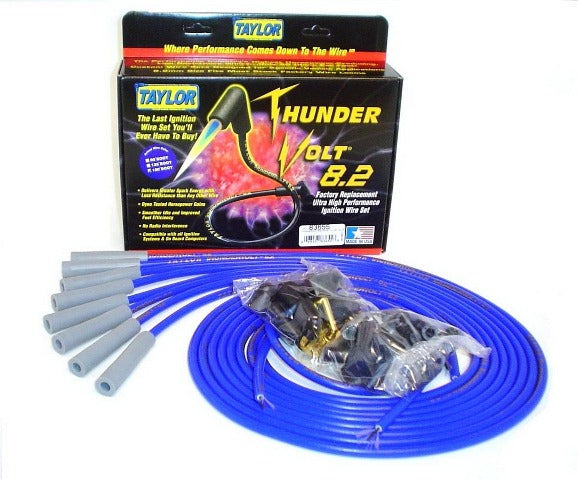 Taylor Cable Products 83655 Thundervolt 8.2 univ 8 cyl 180 blue