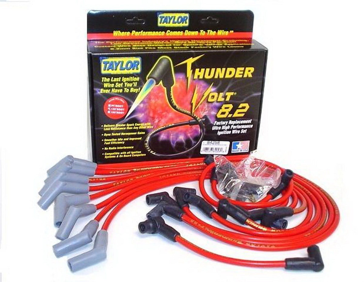 Taylor Cable Products 84258 Thundervolt 8.2 custom 8 cyl red