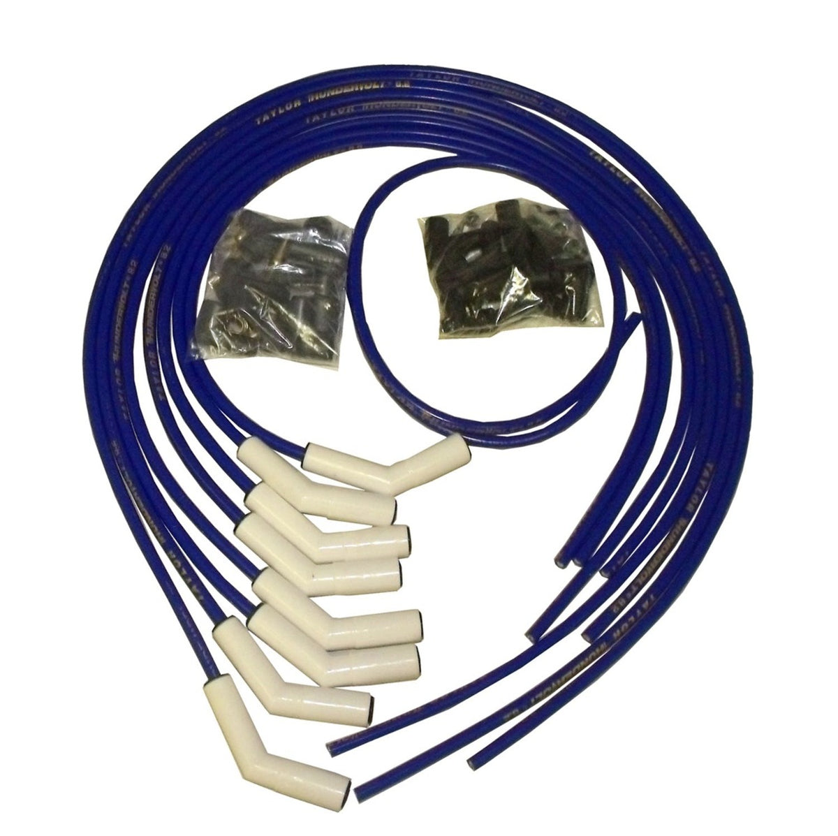 Taylor Cable Products 85653 ThunderVolt 8.2 Ceramic Boot Universal Wire Set 135deg. Blue