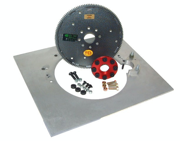 TCI Automotive 149180 GM Transmission to Chrysler 318/340/360 8-Hole Crankshaft Adapter Kit