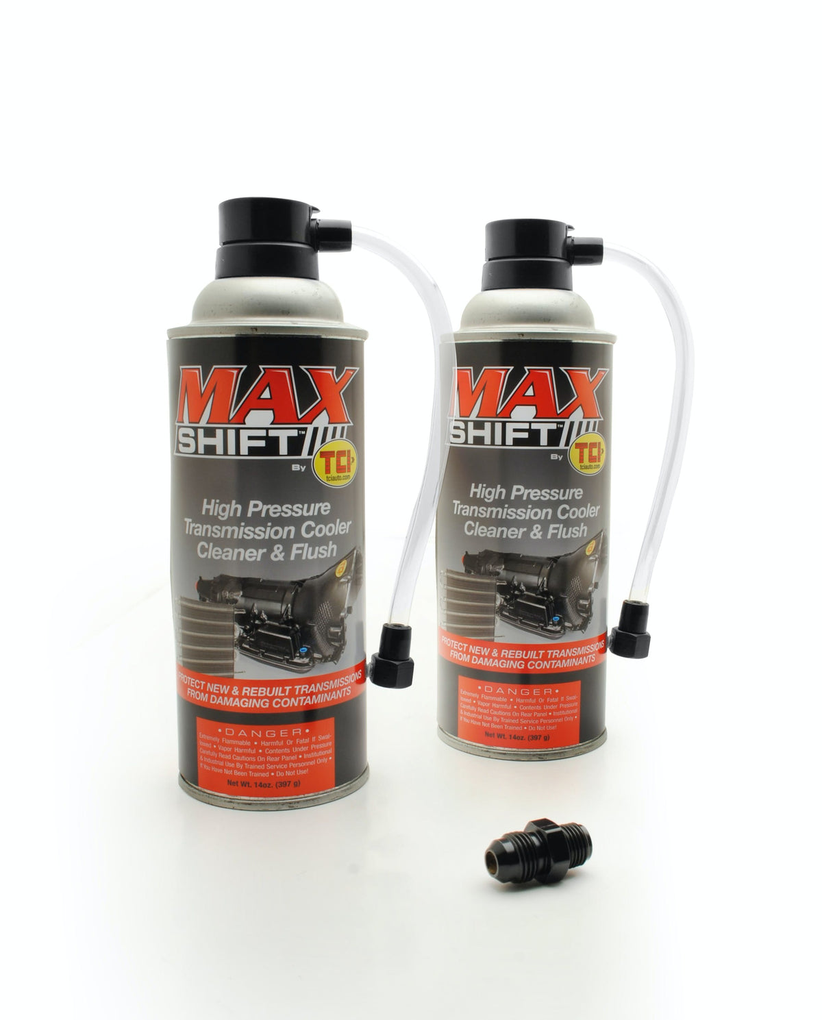 TCI Automotive 883002 Max-Shift Trans Cooler Flush w/ 6 AN Fitting Two-Pack