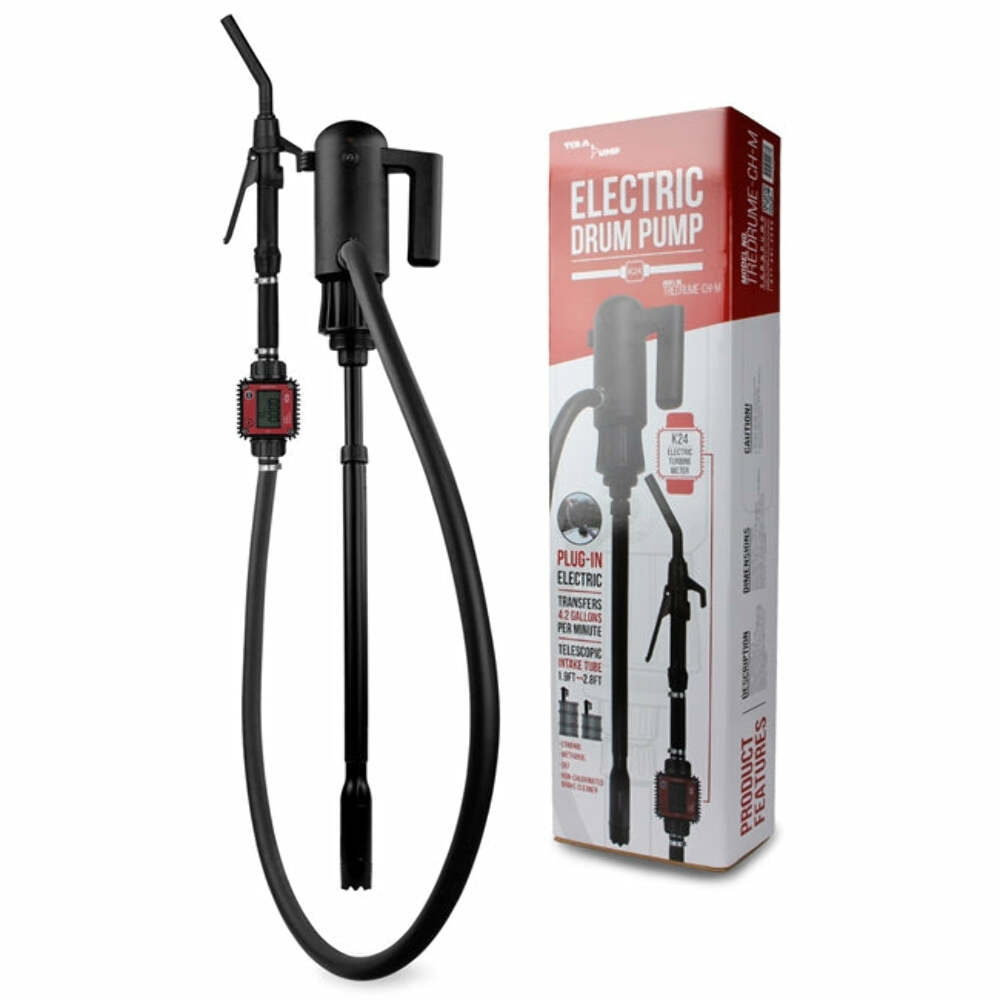Tera Pump 20102 TREDRUME-CH-M - Metered Ethanol/Methanol/Brake Cleaner Drum Pump