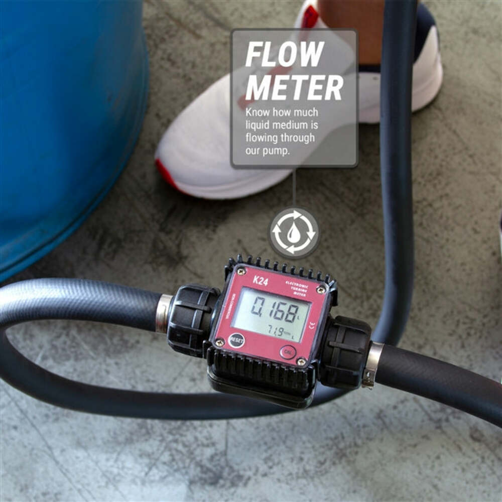 Tera Pump 20102 TREDRUME-CH-M - Metered Ethanol/Methanol/Brake Cleaner Drum Pump