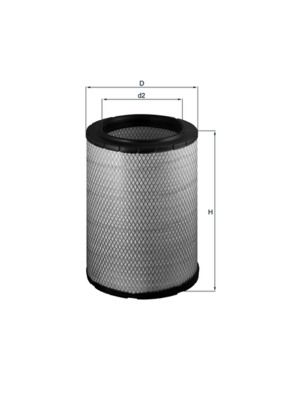 MAHLE MAHLE AIR FILTER LX 1600