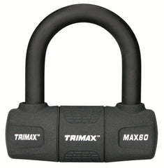 TRIMAX MAX60 Ultra-Max Security Disc U-Lock - Red With 9/16 inch Black Shackle