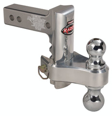TRIMAX TRZ6ALRP 6 inch Pin and Clip Aluminum Drop Hitch-Dual Ball Included