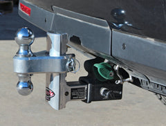 TRIMAX TRZ6ALRP 6 inch Pin and Clip Aluminum Drop Hitch-Dual Ball Included