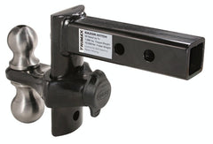 TRIMAX TRZ6PB 6 inch Black Powder Coat Forged Steel Adjustable Drop Hitch