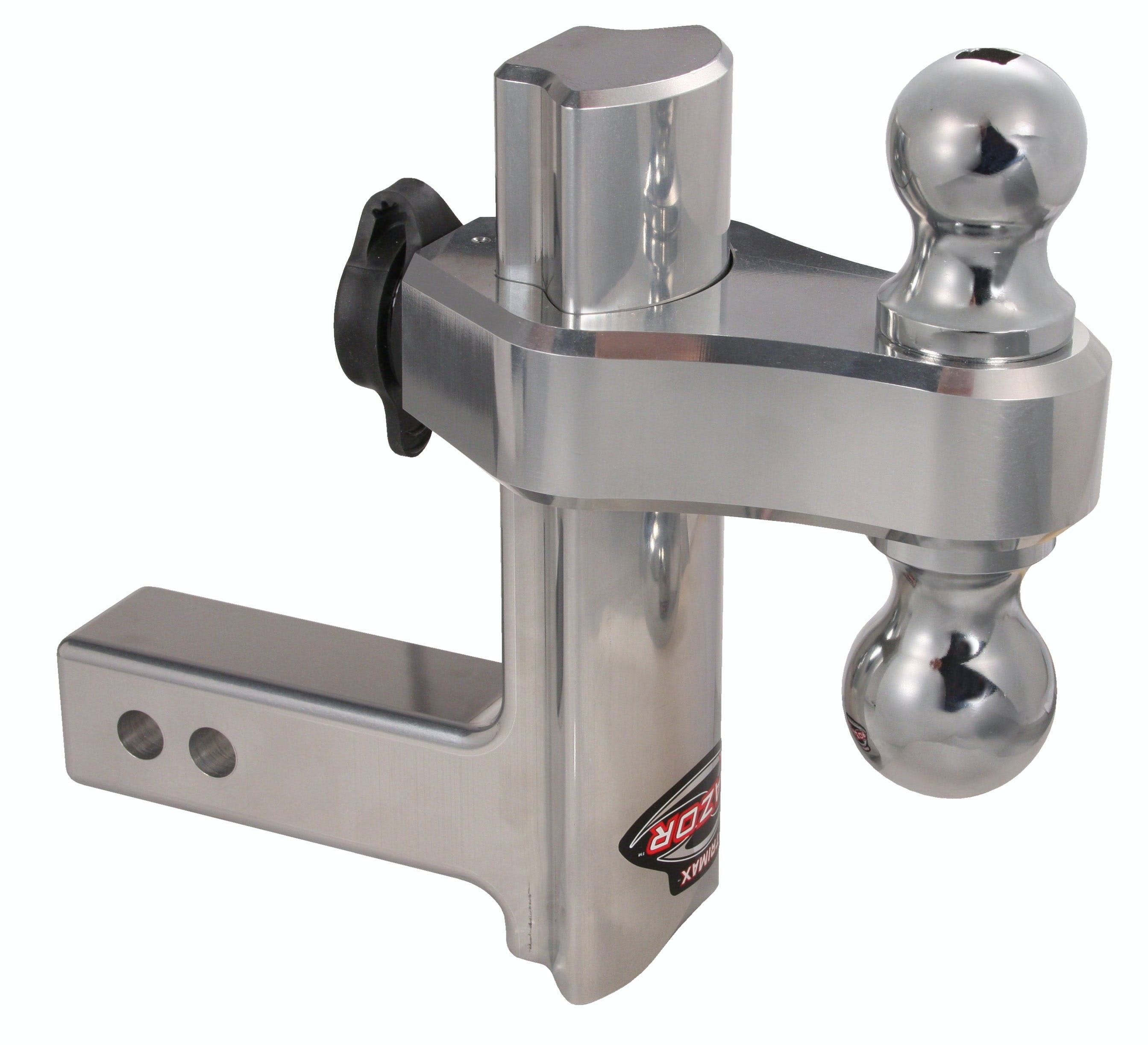 TRIMAX TRZ8AL 8 inch Aluminum Drop Hitch - Dual Hitch Ball Included