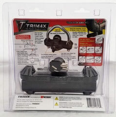 TRIMAX UMAX50D Premium Universal Die Cast Unattended Trailer Lock, and U-Lock 9/16 inch Dia. Shackle