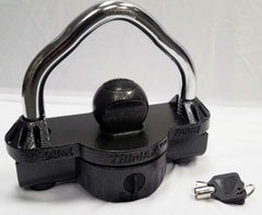 TRIMAX UMAX50D Premium Universal Die Cast Unattended Trailer Lock, and U-Lock 9/16 inch Dia. Shackle