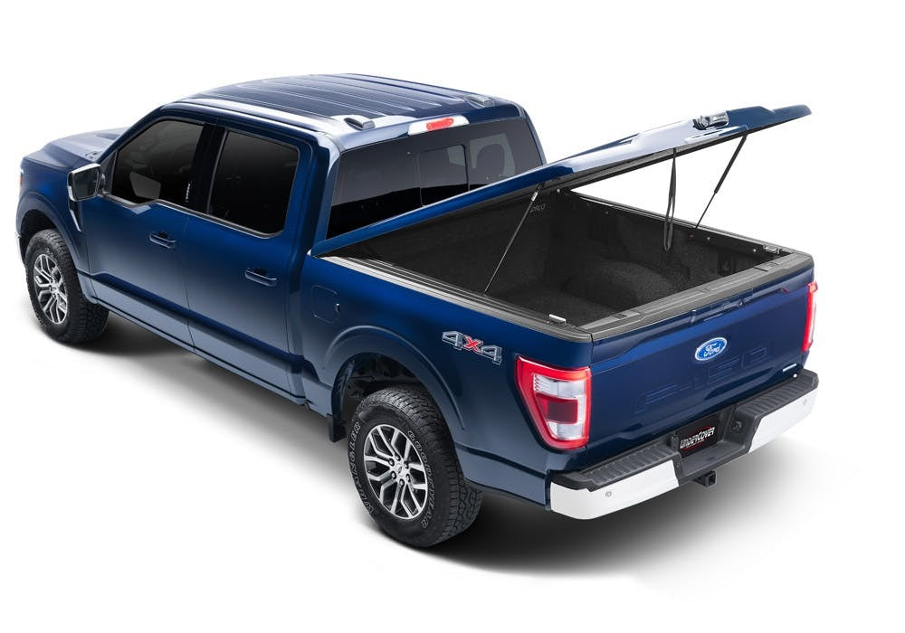 UnderCover UC2218S Elite Smooth Tonneau Cover, Smooth Gray Finish, Must Be Painted