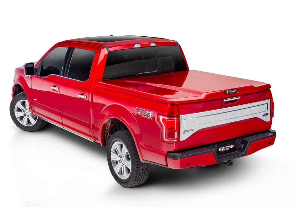 UnderCover UC3118S Elite Smooth Tonneau Cover, Smooth Gray Finish, Must Be Painted