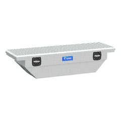 UWS EC11021 Bright Aluminum 63 inch Secure Lock Angled Tool Box, Low Profile (Heavy Packaging)