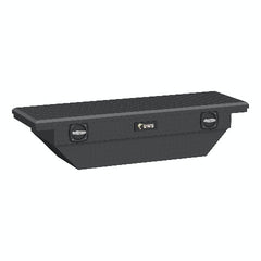 UWS EC11023 Matte Black 63 inch Secure Lock Angled Tool Box, Low Profile (Heavy Packaging)