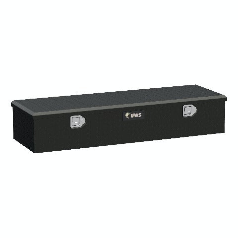 UWS EC20093 Matte Black Aluminum 58 inch 5th Wheel Truck Tool Box (Heavy Packaging)